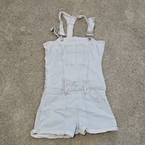 Womens Joe's Jeans Striped Light blue overall shorts size 25